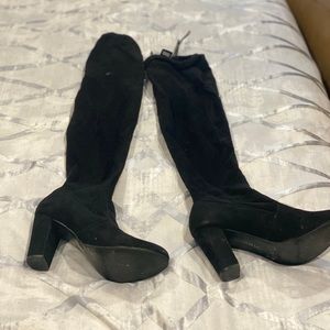Black over the knee boots